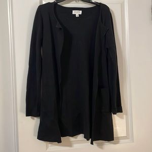 Sparkly Black Cardigan with Two Pockets